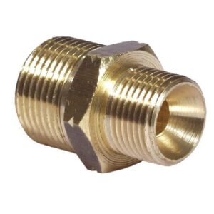 15mm Brass Nipple M22M x 1/4M" *NOT FOR KARCHER*