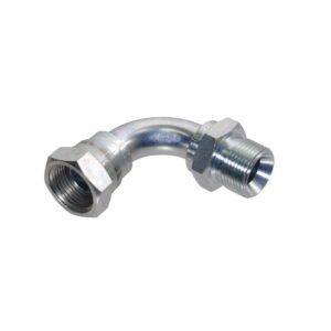 Swept Plated Steel Elbow 1/4"M x 1/4"F